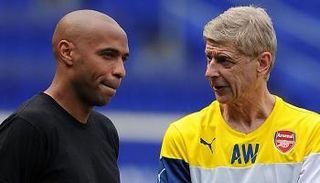 أرسين فينجر وتييري هنري