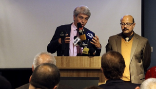 جانب من حفل افتتاح المركز الثقافي في جامعة الموصل