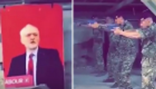 الجيش البريطاني يحقق في فيديو لجنود يطلقون النار على صورة كوربين