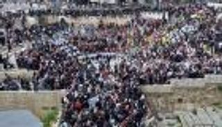 بالصور.. بهجة واسعة في القدس في ذكرى الإسراء والمعراج