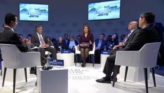 إحدى جلسات المنتدى الاقتصادي العالمي - أرشيفية