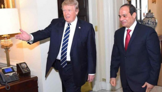 لقاء سابق بين الرئيس المصري ونظيره الأمريكي