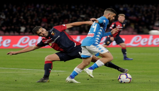 من مباراة نابولي وجنوى