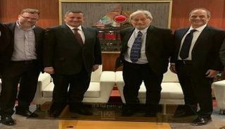 جانب من زيارة الوفد الأمريكي لمدينة الإنتاج الإعلامي