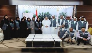 جانب من تكريم فريق المتطوعين