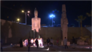 بالصور.. ترميم تمثال ضخم لرمسيس الثاني في صعيد مصر