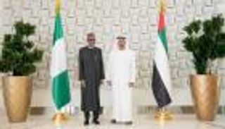 محمد بن زايد ورئيس نيجيريا يبحثان علاقات الصداقة والتعاون بين البلدين