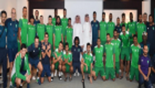 سفير السعودية يزور  بعثة أهلي جدة في الإمارات