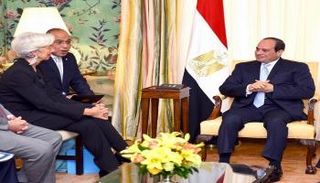 الرئيس السيسي وكريستين لاجارد
