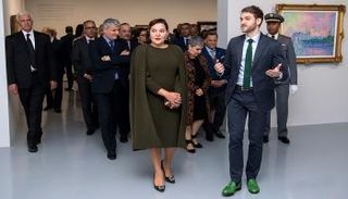 جانب من افتتاح معرض الفن الانطباعي في الرباط