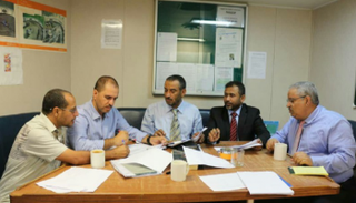 أعضاء الحكومة في لجنة إعادة الانتشار بالحديدة