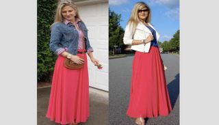 تنسيقات عصرية عملية لتنانير الماكسي