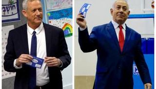 بنيامين نتنياهو وبيني جانتس 