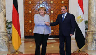 الرئيس المصري والمستشارة الألمانية - أرشيفية