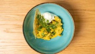 أحد أطباق مطعم الآيس كريم في روما