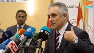 المستشار محمود الشريف نائب رئيس الهيئة الوطنية للانتخابات بمصر