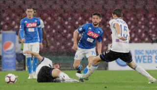 من مباراة نابولي وأتالانتا