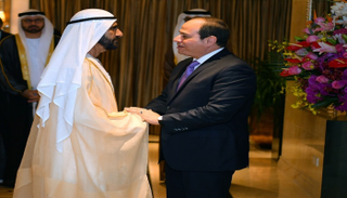 الرئيس المصري عبدالفتاح السيسي والشيخ محمد بن راشد