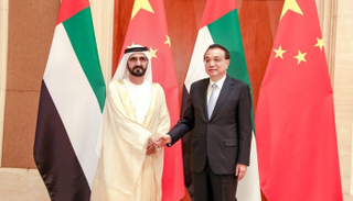 الشيخ محمد بن راشد ورئيس مجلس الدولة الصيني