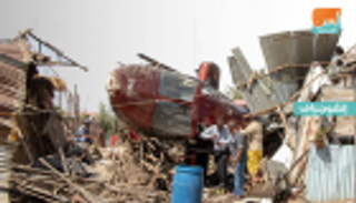 بالصور.. سقوط مروحية بمنطقة سكنية جنوب مطار "بولي" بالعاصمة الإثيوبية 