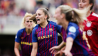 دعم معنوي من سيدات برشلونة قبل مواجهة ليفربول