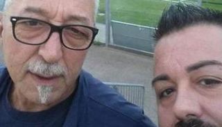 دافيدى مع والده جورجيو قبل الوفاة