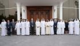 محمد بن زايد يستقبل المشاركين في اجتماعات المجلس الدولي للأرشيف