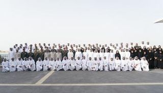 محمد بن زايد مع لجان ملتقى الأخوة الإنسانية.