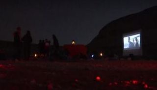 سينما في صحراء مصر 