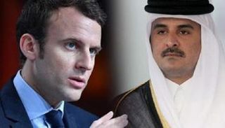 الرئيس الفرنسي وأمير قطر