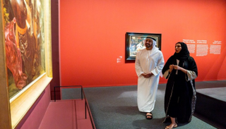 الشيخ عبدالله بن زايد يزور متحف اللوفر أبوظبي