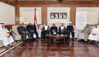 جانب من استقبال العلماء ضيوف رئيس الإمارات في شهر رمضان