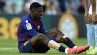 برشلونة يعلن غياب ديمبلي عن مباراة ليفربول