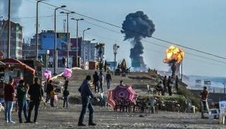 جانب من القصف الإسرائيلي على غزة