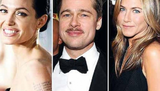 جينيفر أنيستون وبراد بيت وأنجلينا جولي