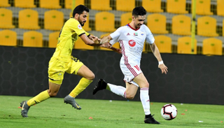 من مباراة الشارقة والوصل