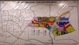 خريطة توضح موقع العاصمة الإدارية الجديدة بمصر