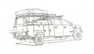 التصميم التوضيحي لشاحنة نيسان تايتان