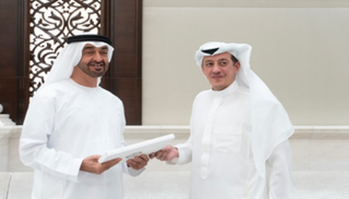 الشيخ محمد بن زايد آل نهيان يستقبل سفير السعودية في الإمارات 