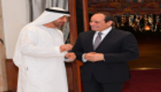 محمد بن زايد يغادر القاهرة بعد زيارة استغرقت عدة ساعات