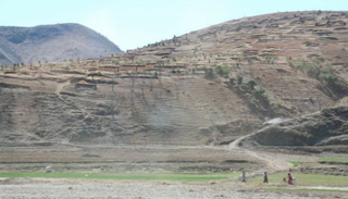 الجفاف في مقاطعة أونبا في كوريا الشمالية