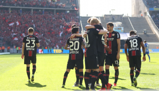 فرحة لاعبي ليفركوزن