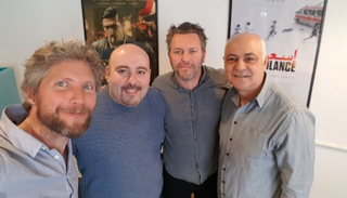 محمد قبلاوي وراسموس بريندستروب بعد توقيع الاتفاقية.