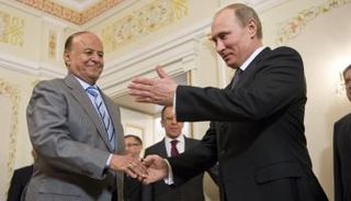 لقاء سابق بين بوتين وهادي 