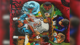 من لوحات معرض "رمضان جانا"