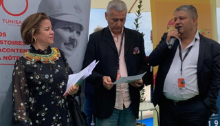 جانب من المؤتمر الصحفي لمهرجان الأقصر السينمائي.