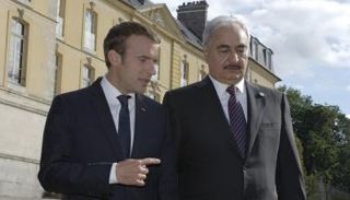 المشير حفتر وماكرون