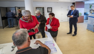 جانب من التصويت في انتخابات البرلمان الأوروبي