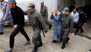 مرتكبو الجريمة الإرهابية في حراسة الشرطة المغربية