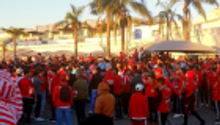 استقبال حافل للاعبي الوداد المغربي بعد العودة من تونس